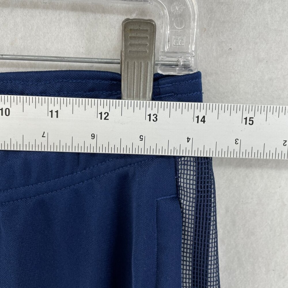 Adidas Track Pants Mens S Blue & White 3-Stripe Primegreen Aeroready Tapered - Picture 3 of 10